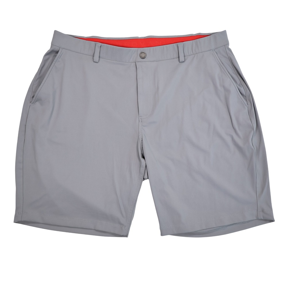 REDVANLY Mens XXL Grey Varick Pull On Performance Stretch Athletic Golf Shorts